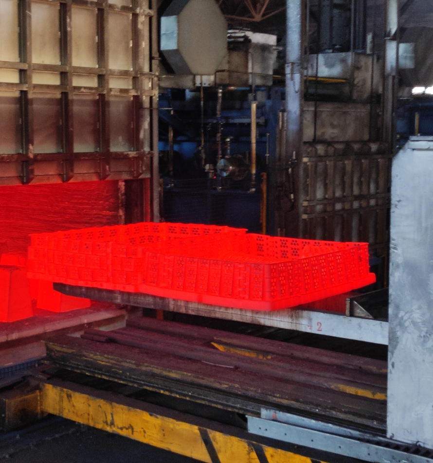 Opération de traitement thermique sur pièces forgées